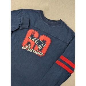 NFL Pro Line New England Patriots Mens Large Navy Heavy Long Sleeve Shirt